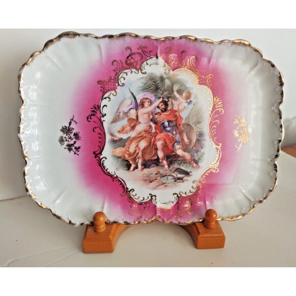 Royal Bavarian China P.M.B Germany Square Tray 11" x 8" - Picture 1 of 12